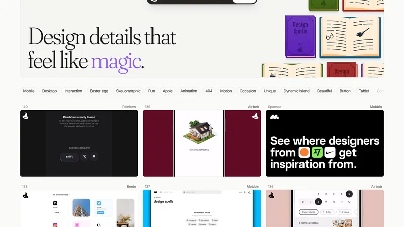 Design Spells · Design details that feel like magic
